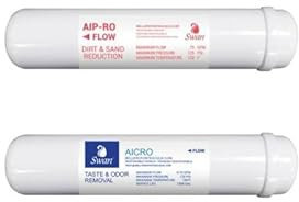 Swan Set di Filtri in Linea per Impianti ad Osmosi - Set filtrazione osmosi base 10 - Connessioni 1/4 FF - Filtro a carbone 10 - Filtro a sedimenti 10