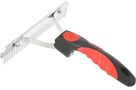 Alasum Pferdepflegebürste Metallzahn-kamm Zur Fellpflege Robuster Reinigungskamm Aus Gummi Und Metall Für Bessere Reinigung Und Massage Für Pflege Von Pferden Und Vieh