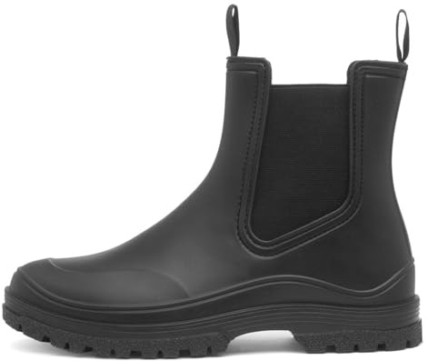Lilley Womens Black Chelsea Ankle Welly - Size 8 UK - Black