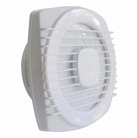 TRDEWR 4/6/7inch Silence Ventilating Strong Exhaust Extractor Fan For Window Wall Bathroom Toilet Kitchen Mounted 110/150/180mm Powerful Extraction(White-7.87 inch)