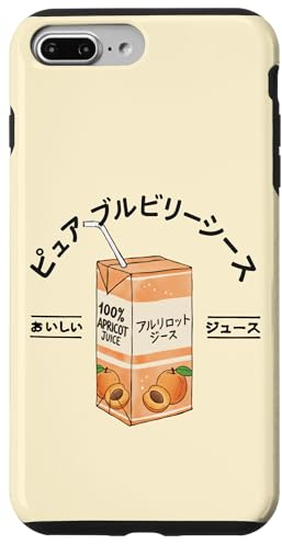 Succo Di Frutta Albicocca Giapponese Kanji Ragazzi Ragazze Bambini Custodia per iPhone 7 Plus/8 Plus