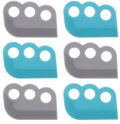 ibasenice 6pcs Pet Hair Removal Brush Soft Brush Dual-sided Shedding Cat Dog Grooming Tool for Carpets Sofas Car Interiors