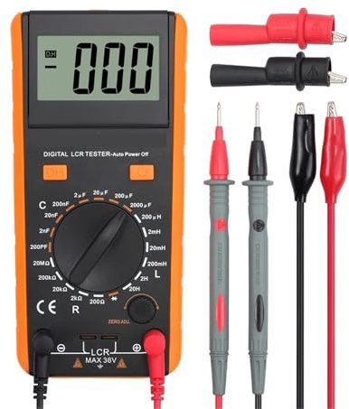 Multimetro digitale LCR Tester for induttanza, capacità, resistenza Display LCD Kit di strumenti di misurazione per Elettricisti