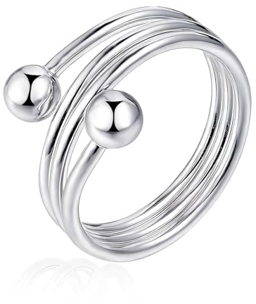 Josfeva Vital Ring Damen, Anti Stress Magnet Ring mit Starken Magneten | Verstellbar Magnetring zum Abnehmen/Besseren Schlafen/gegen Anxiety, Unisex Vitalring für Frauen, Kommt in Geschenk Box