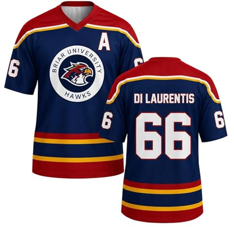 Maillot De Hockey Grahams 44 Col V Sweatshirt Universitaire Uniforme de Hockey sur Glace Comfort Casual T-Shirt Manches Courtes Sport Training Clothing pour Les Fans 2026