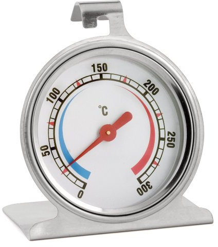 Weis Backofenthermometer bis 300 °C aus Edelstahl in der Farbe Silber, Größe: 6,7x4,4x8 cm, Gewicht: 39,7 g, 15304