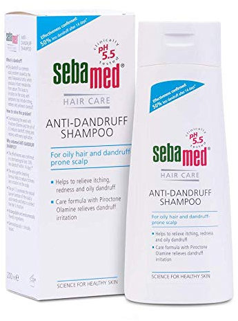 Sebamed Anti Schuppen Shampoo 200 ml für fettige Schuppen neigende Kopfhaut