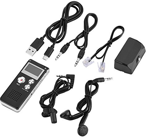 8GB Digital Voice Recorder, Phone-Call Recorder Voice Activated Recorder Audio Recorder Pen with LCD Display