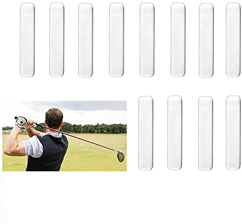 LYTIVAGEN 12 PCS Plomo de Golf, Tiras Adhesivas de Golf Agregar Peso Cinta de Plomo para Raqueta de Tenis y Club de Golf (5 * 1 cm)