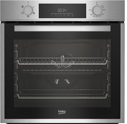Beko Electric Single Oven with Steam Cleaning and Digital Timer - Stainless Steel