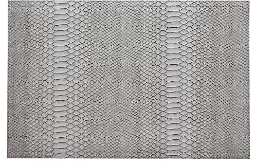 Wintop Platzdeckchen aus Kunstleder, 45,7 x 30,5 cm, Kroko-Grau, 6 Stück