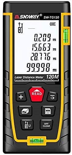 Misuratore di distanza laser 120 M righello infrarosso telemetro laser telemetro telemetro trena laser Tape Measure con livello bolla Area/volume Diastimetro Dispositivo di misura