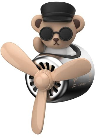 Bontannd Teddybär Auto Lufterfrischer Auto Accessorios Interieur Parfüm Diffusor Pilot Rotierender Propeller Auslass Duft Magnetic Design