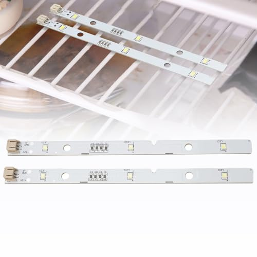 RANRAO 2 Tiras de Luz LED y Cubierta para Refrigerador Rongsheng/Hisense, Repuesto MDDZ-162A 1629348