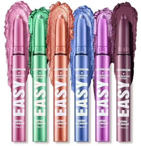 Set di matite e pennette per ombretto, bacchette lucide e impermeabili, ad asciugatura rapida Regalo di trucco per donne