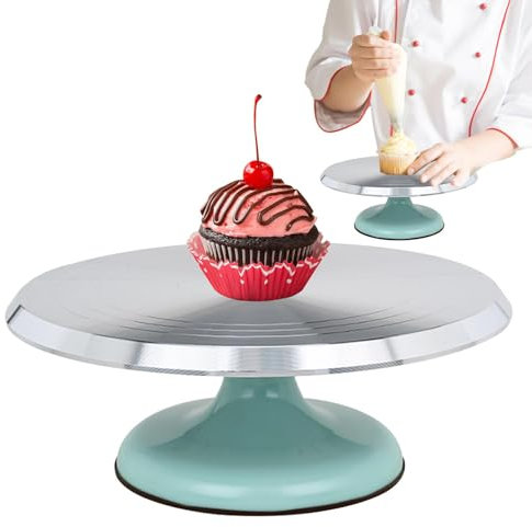 girevole per torta in metallo, supporto per torta rotante - Supporto per decorazione in lega per tavolo girevole | Alzata per torta girevole, Alzata girevole per torta, per la decorazione di