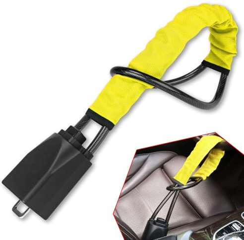 RMPKF Lenkradkralle Für Auto, für VW T4 Facelift 1996-2003 Diebstahlschutz fürs Auto, Diebstahlschutz, Universalgröße, 3 Schlüssel,D-Yellow