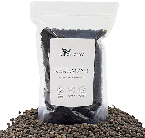 Premium Keramzyt For Plant Pots - Expanded Clay Aggregate 4mm - 10mm | Superior Drainage, Moisture Retention & Lightweight, Eco-Friendly Growing Medium for Enhanced Root Aeration & Plant Health (5L)