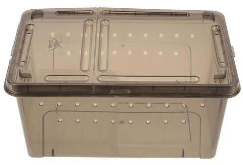 Sosoport Schildkrötenhabitat Für Zuhause Reptilienhabitatbecken Klar Schwarz Mit Kletterplattformen Und Palmendekorationen Für Einsiedlerkrebse Krebse Fische Schildkröten Und Kleine