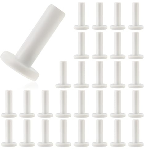 Kalolary Lot de 30 Blanc Bouchons Rapides 1/4, Embouts Étanches pour Raccords Push-Fit d’Irrigation Goutte à Goutte, Pièces de Fermeture | Embouts anti-fuite pour connecteurs d'irrigation goutte-à-goutte, bouchons de fermeture