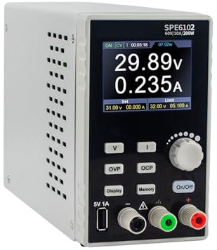 Fuente de alimentación CC programable variable, 300 W, 30 V/10 A, 60 V/10 A, pantalla LCD de 2,8, resolución de 10 mV/1 mA, regulador de voltaje digital SPE3103 Para reparar teléfonos, computadoras y