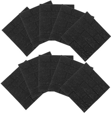 SEWACC 10 Piezas Tapiz de Autoadhesivo de Vinilo Texturizado para Paredes de Salón Cocina y Oficina Aplicación y Decoración