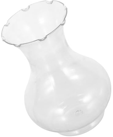 BAZEITFLOW Plastic Bud Vases for Flowers, Small Table Decorative Hyacinth Forcing Vases, Shatterproof Plastic Wedding Centerpiece Home Office 6pcs Set