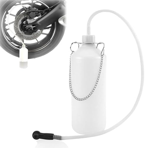 Depósito de líquido de frenos, depósito de líquido de frenos con manguera y adaptador de goma, dispositivo de cambio de líquido de frenos, depósito de líquido de frenos, dispositivo de purga de frenos