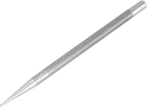 Saluaqui Stainless Steel Round Head Leather Scriber Pen Tool for Accurate Tracing and Positioning, Sturdy Leather Craft Scriber for Professional and Amateur Leatherwork