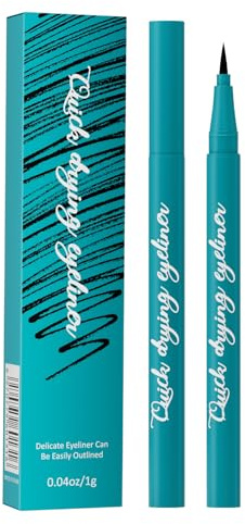 Delineador líquido a prueba de agua, Delineador de ojos de secado rápido, Punta fina de 0,01 mm, lapiz de ojos negro ultrafino, maquillaje natural