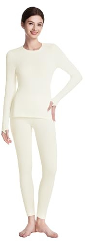 gagli Thermounterwäsche Set Damen - Ultraweich mit Innenfleece & Warm | Atmungsaktiv, Ideal für Winter, Alltag und Outdoor, Leicht 220 g/m² oder Extra Warm 280 g/m² (S-XXL)