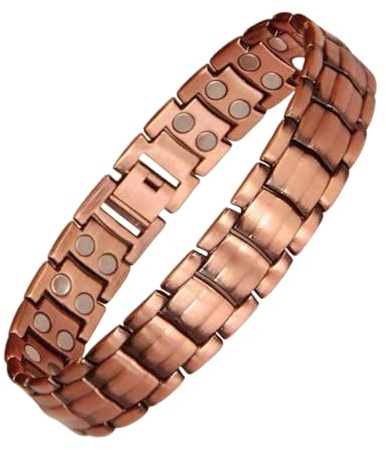 Magnetarmband Verstellbares elegantes leichtes Armband | Magnetisches Reinkupfer-Armband, beruhigender Schmuck für Erwachsene Frauen Senioren Väter Sport Reisen Training Alltag