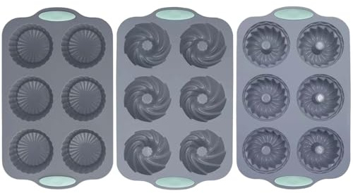JINGLING Moldes de silicona para helados, forma de corona, juego de 3 moldes para congelar, para cocina, bebidas, cócteles, jabón, chocolate, pasteles, manualidades, panadería, vacaciones