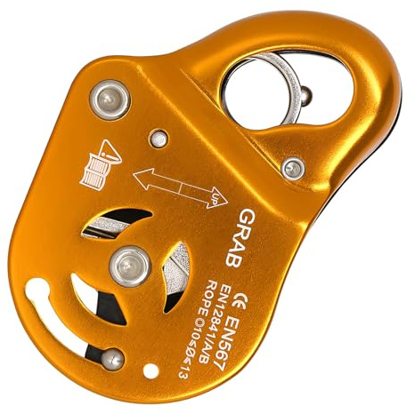 Snorvixre Premium Kletterseilhalter aus Metall mit Schnellsicherungsmechanismus Flexibles Sicherungsgerät, geeignet für Bergsicherheits Absturzsicherungsgeräte