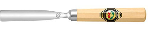 Kirschen 3115018 6 - Scalpello curvo con manico, colore: Beige/Argento, 18 mm
