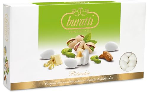Buratti Confetti con Ripieno al Gusto Pistacchio, Tenerezze Pistacchio - 1000 g