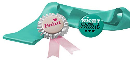 Frau WunderVoll® JGA GRUPPENSET Button TÜRKIS, Nicht DIE Braut/junggesellenabschied, Mädchen, Braut, Hochzeit, JGA Deko, JGA Accessoires, Mädelsabend, Schleier, Traumbraut