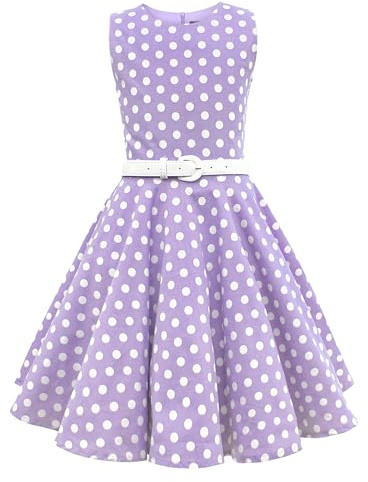 BlackButterfly Bambini Abito Vintage a Pois Anni '50 Audrey