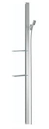 hansgrohe Duschstange Unica E (1,50 m mit Ablagen und Duschschlauch) Chrom