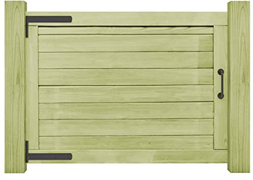 vidaXL Portail de Jardin 75x100 cm Arche Portillon Clôture Bois Pin Imprégné