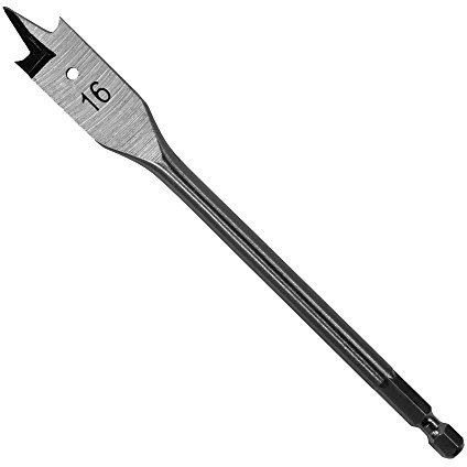 Ø 16 mm Holzbohrer Flachfräsbohrer Flachbohrer Bohrer 1/4 Sechskant Aufnahme …