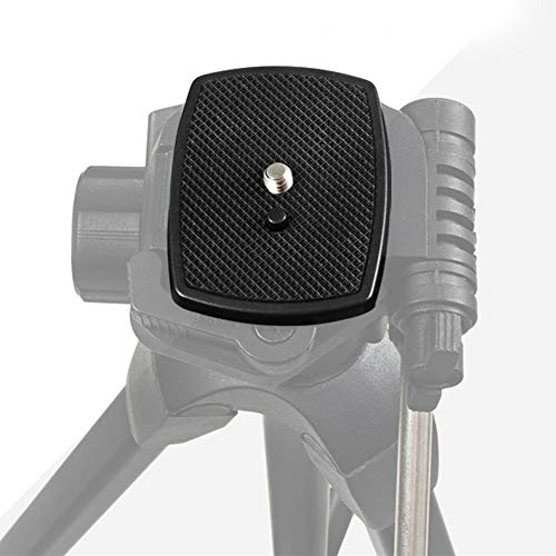 Piastra a Sgancio Rapido per Treppiede 35 Mm Abs Nera Mini Scheda di Montaggio in Plastica Portatile con 1/4 Viti per Yunteng Vct668 St666 690 Weifeng (per (35 * 35 Mm))