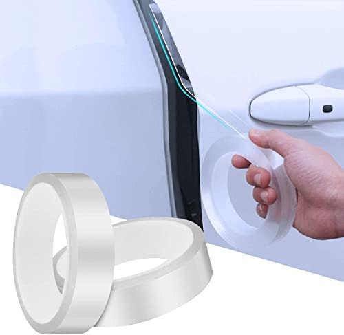 Pellicola protettiva trasparente per bordo portiera auto, 3cm x10M universale per la protezione della vernice del battitacco dell'auto, pellicola protettiva per la protezione della portiera dell'auto