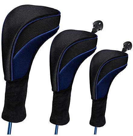 Namvo 3 delar/uppsättning golf driver trä huvudklubba skyddsutrustning stångskydd Professionella golf putter huvudskydd