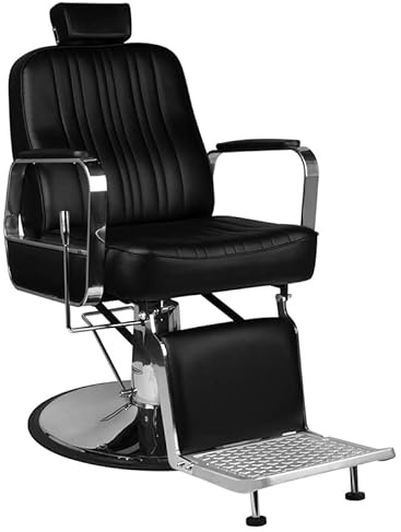 ACTIVESHOP Barberstuhl Barbiersessel Friseurstuhl Gabbiano Patrizio Schwarz