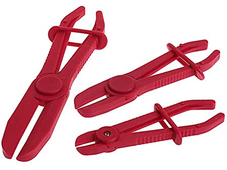 Alnicov 3 Pack Pinch Pliers Line Clamps, Hose Clamps for Fuel, Coolant, Brake Hoses, Gas Lines