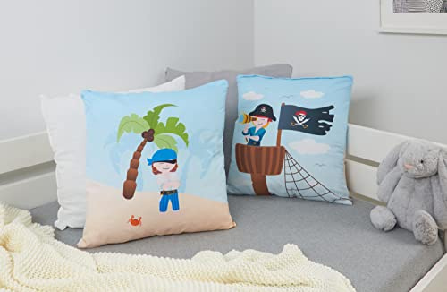 TiCAA Kinder Kissen-Set Pirat Luan