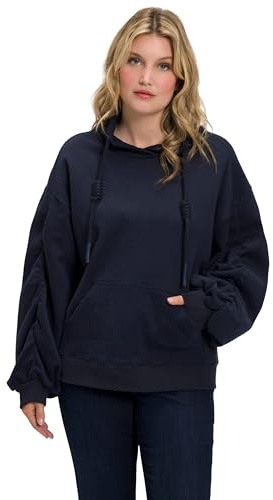 ULLA POPKEN Sweatshirt Jumpsuit dam, Marine, 46-48