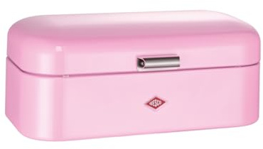 WESCO Panera Grandy en color rosa, chapa de acero pulverizada, orificios de ventilación y mango estable