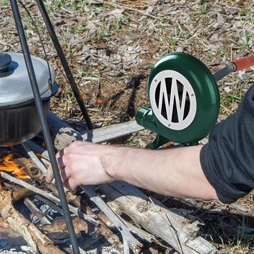 Manuelles Grillgebläse Mit Eisengetriebe Grillfan Grillfeueranzünder Kochen Im Freien Schnellfeueranzünder Mit Blasebalg leichtere Werkzeuge Für Grillen Im Freien, Picknic(Size:200W,Color:Eine Farbe)